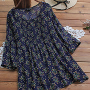 floral oversized women's shirt - MRSLM