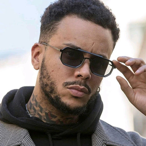 polygonal double bridge sunglasses - MRSLM