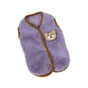 luxury fleece dog vest, view 5 - MRSLM