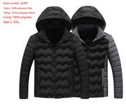 men's hooded cotton-padded jacket, view 3 - MRSLM