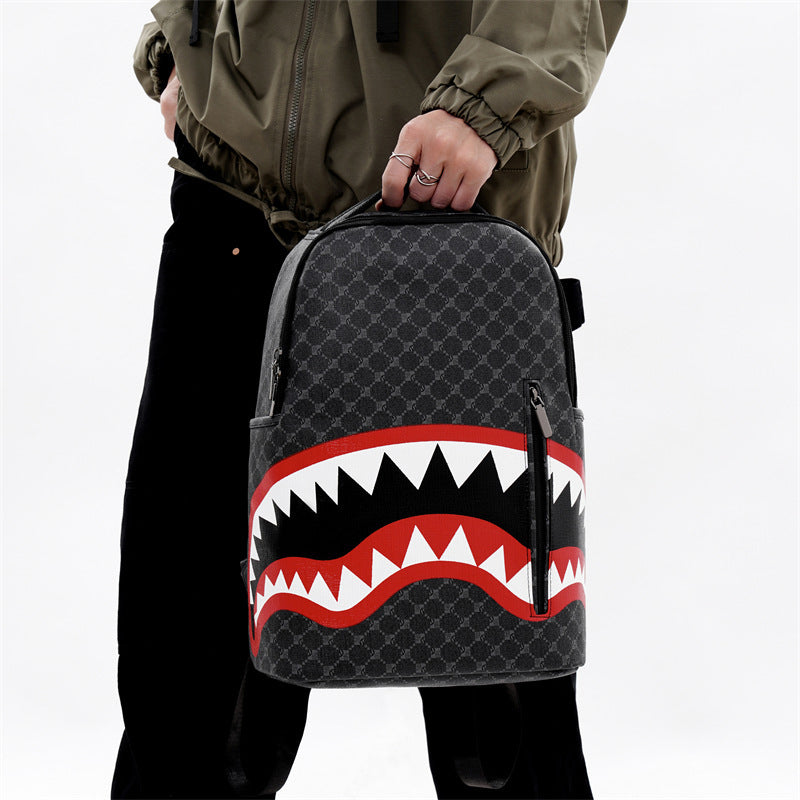 shark backpack for men, view 5 - MRSLM