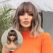 women's short gradient curly wig, view 6 - MRSLM