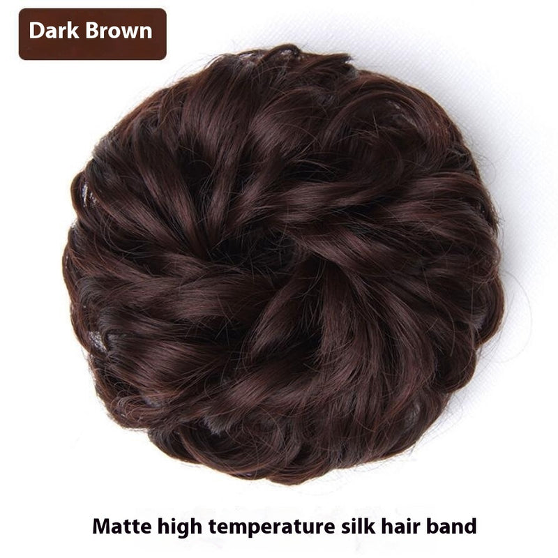 fluffy bun hair band wig, view 8 - MRSLM