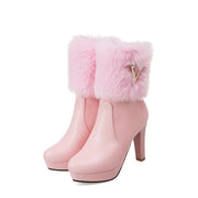Short chunky heel booties, view 8 - MRSLM