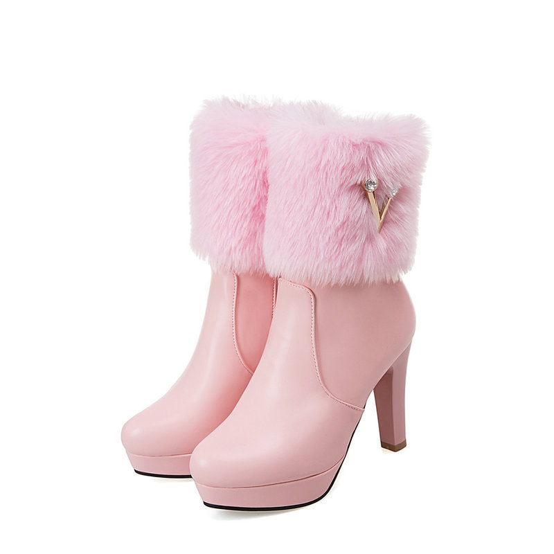 Short chunky heel booties, view 8 - MRSLM