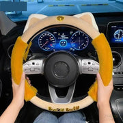 Colorful plush steering wheel cover, view 11 - MRSLM
