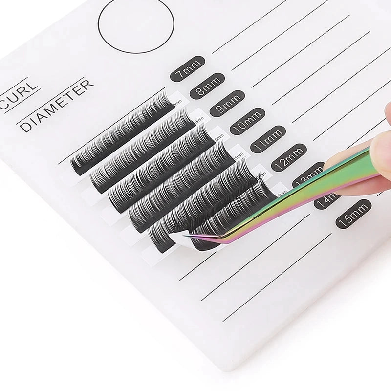 acrylic false eyelashes palette with tick mark stand, view 6 - MRSLM