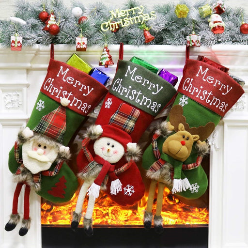 Big 3D plush Christmas stocking - MRSLM