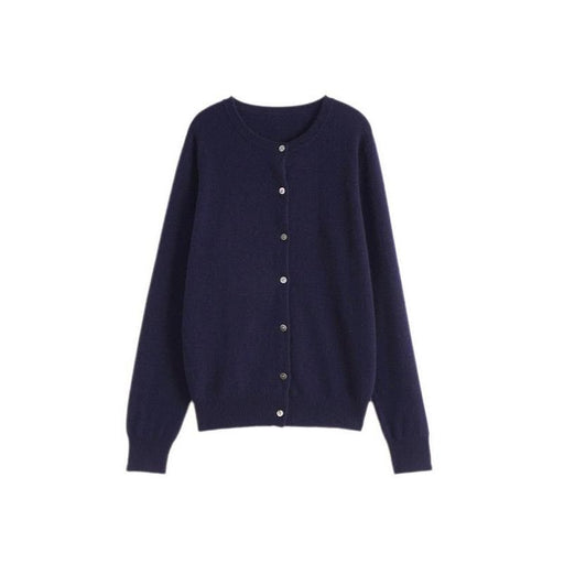 wool single breasted cardigan, view 3 - MRSLM