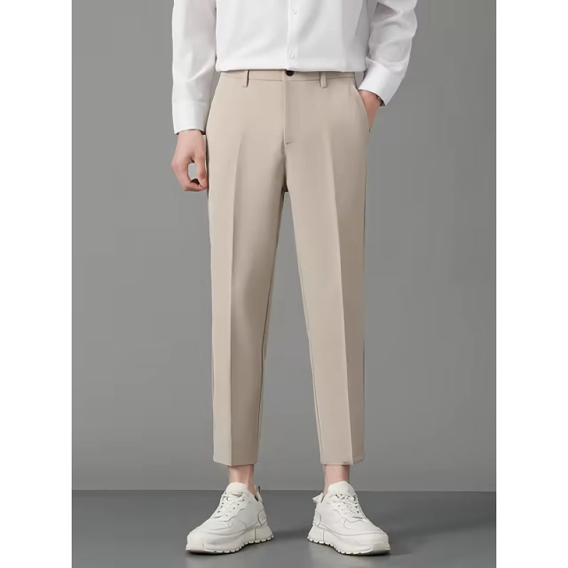 men's casual slim suit pants, view 15 - MRSLM