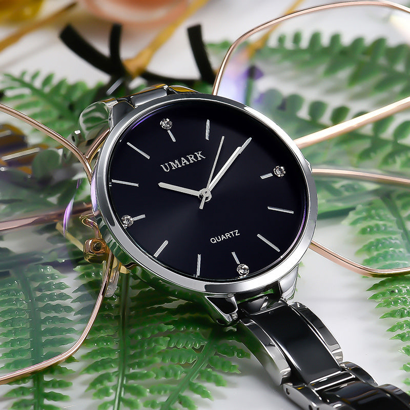 Ladies' ceramic strap quartz watch, view 5 - MRSLM