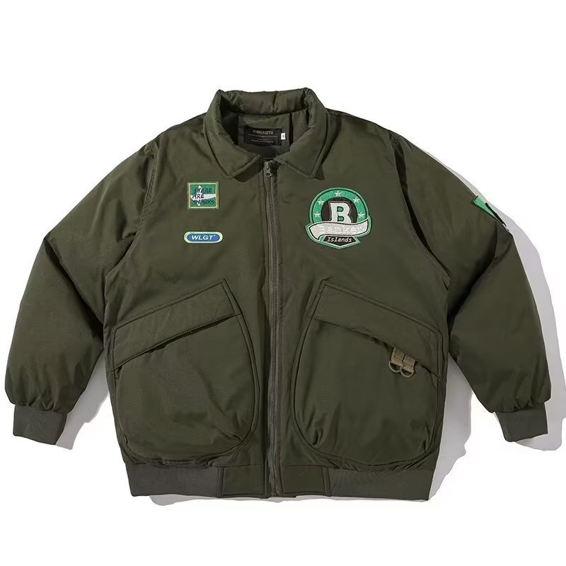 Baseball cotton-padded jacket, view 4 - MRSLM