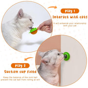 rotating cat grass ball toy, view 7 - MRSLM