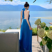 Elegant halter dress, view 3 - MRSLM