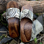 men's summer wood sole clogs, view 5 - MRSLM