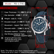 men's sports chronograph quartz watch, view 9 - MRSLM