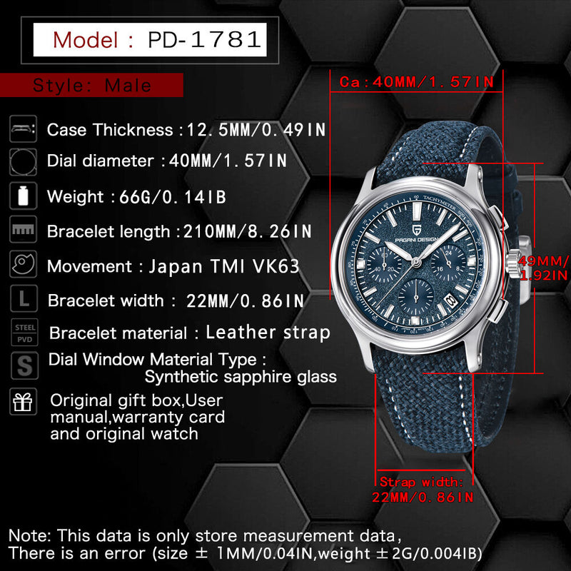 men's sports chronograph quartz watch, view 9 - MRSLM