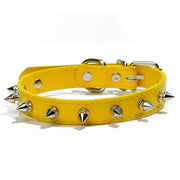 spiked leather dog collar, view 12 - MRSLM