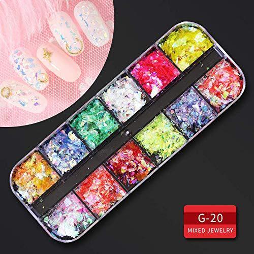 Nail pearl rivet shell jewelry set, view 7 - MRSLM