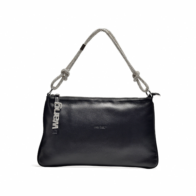 Genuine leather crossbody bag, view 2 - MRSLM