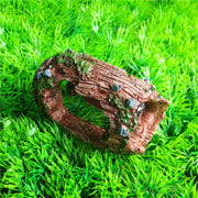 aquarium resin barrel cave ornament, view 5 - MRSLM