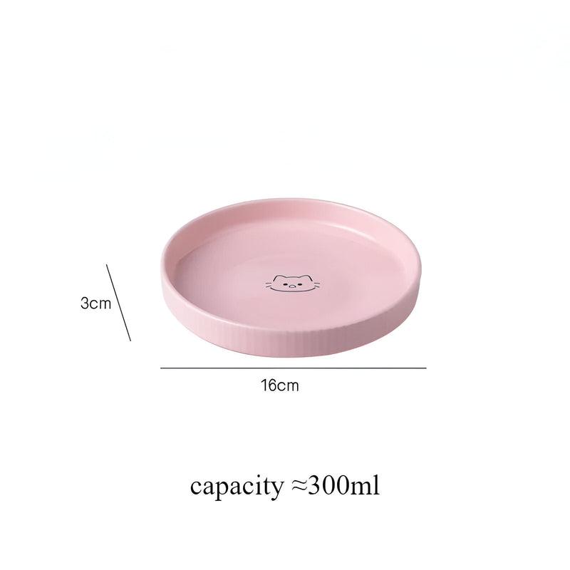 ceramic pet food and water bowl, view 10 - MRSLM