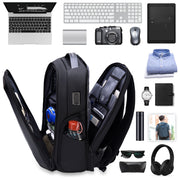 hard shell business backpack, view 3 - MRSLM