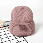 Unisex rabbit fur knit beanie, view 10 - MRSLM