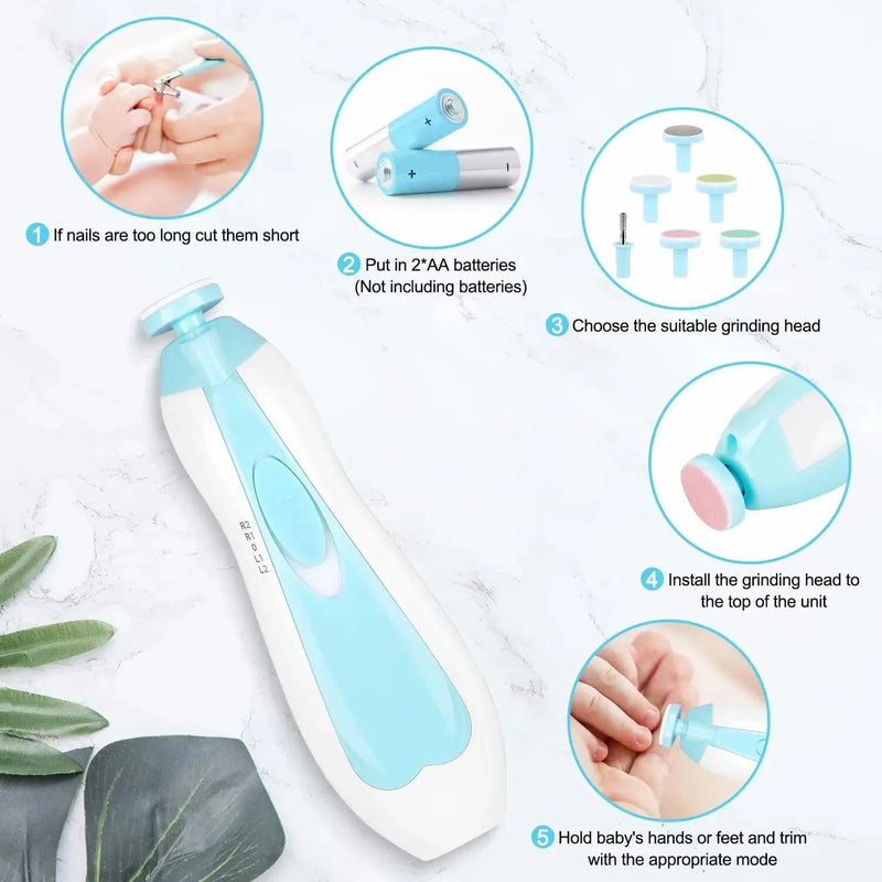 Electric baby nail trimmer, view 5 - MRSLM