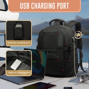 business travel laptop backpack, view 5 - MRSLM