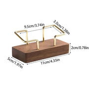 wooden business card holder, view 2 - MRSLM