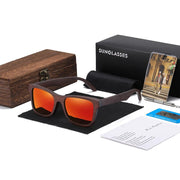 natural bamboo polarized sunglasses, view 7 - MRSLM
