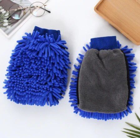 microfiber car wash glove, view 4 - MRSLM