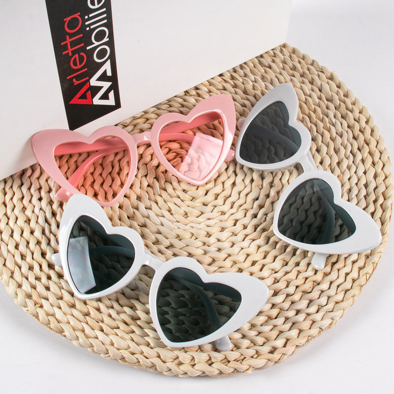 Heart-shaped cat eye sunglasses for women, view 9 - MRSLM