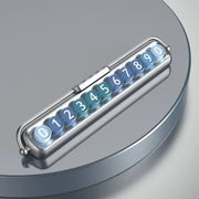 luminous car parking number plate, view 6 - MRSLM