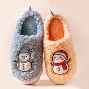 snowman plush house slippers, view 8 - MRSLM