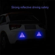 reflective safety triangle decal, view 10 - MRSLM