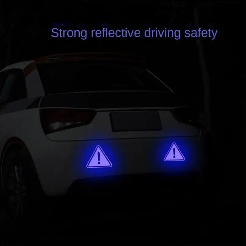 reflective safety triangle decal, view 10 - MRSLM
