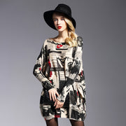 women's mouth print knitted pullover sweater, view 5 - MRSLM