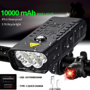 ultrabright 5000 lumens usb rechargeable bike light, view 9 - MRSLM
