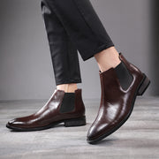 men's leather chelsea boots, view 7 - MRSLM