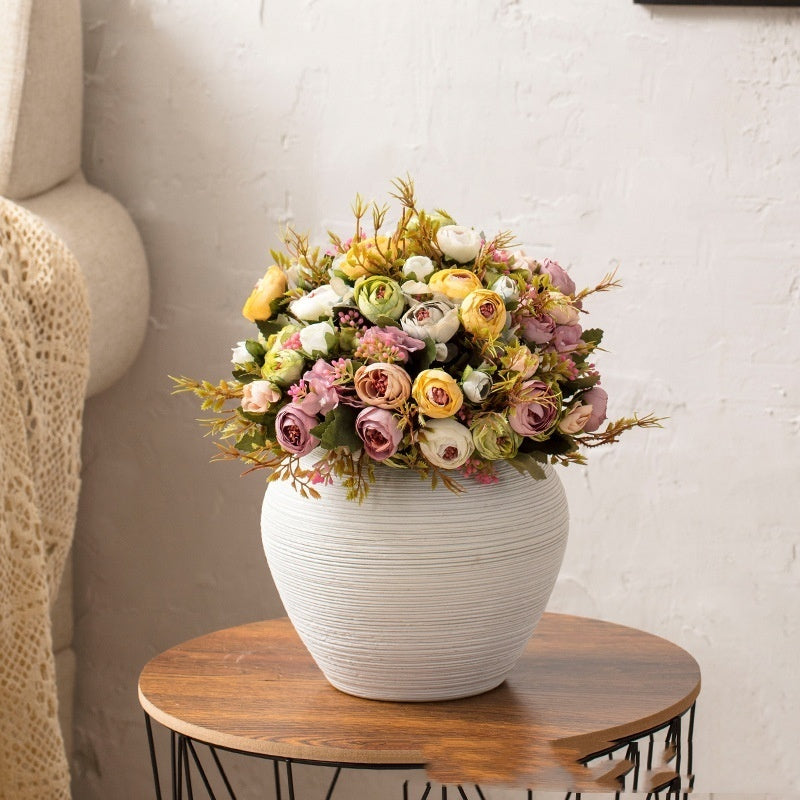 ceramic dried flower vase, view 4 - MRSLM