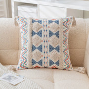 boho geometric tufted cushion cover, view 3 - MRSLM