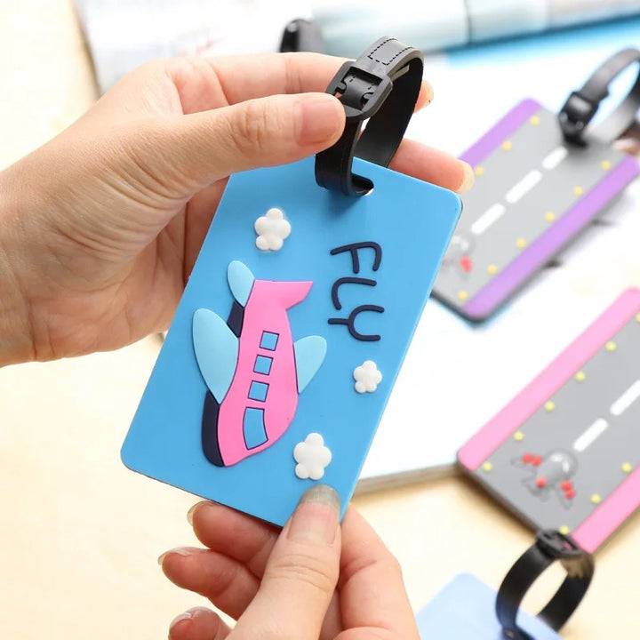 Cute PVC Plane Letters Luggage Tags