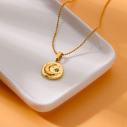 moon star pendant necklace, view 5 - MRSLM