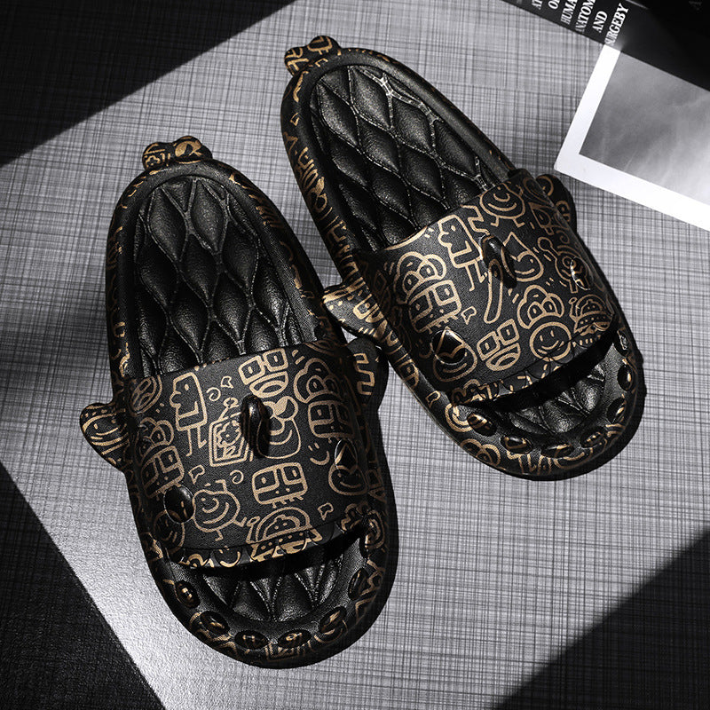 cute shark couple casual slippers, view 16 - MRSLM