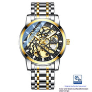 men's hollow automatic mechanical watch, view 7 - MRSLM
