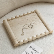 travertine marble tray, view 2 - MRSLM