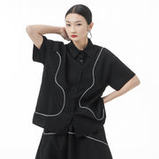 line short-sleeved shirt, view 6 - MRSLM