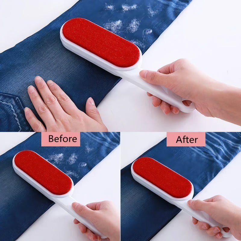 reusable pet hair remover brush, view 5 - MRSLM